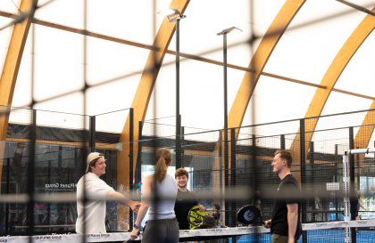 Padel cupals community activiteit voor studenten van Upkot.