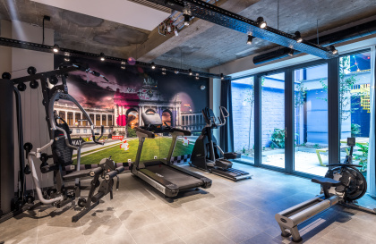 Gemeenschappelijke fitness in King Upkot Brussels.