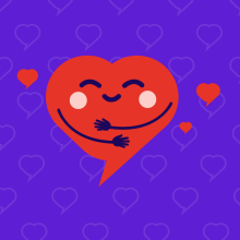 Upkot cares logo hartje