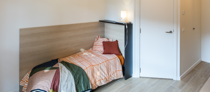 Upcomfort student room in Yum Upkot Kortrijk.